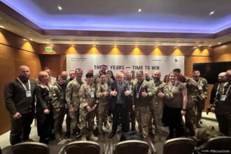 Boris Johnson Meets Ukrainian Soldiers