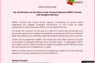 NNPCL Dismisses Reports of Naira-for-Crude Deal
